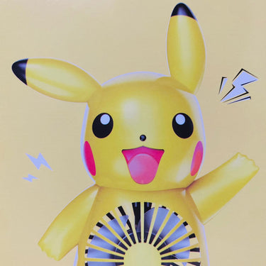 Pikachu Portable Side Table Charging Mini Hand Fan